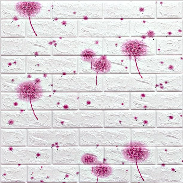 Pegatinas de azulejos retro DIY 3d papel tapiz autoadhesivo a prueba de agua pegatinas de pared retro patrón de ladrillo de espuma sala de estar dormitorio decoración de fondo Gao Jiahui unisex