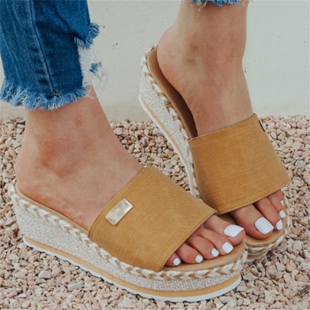 

Women Leisure Platform Summer Sandals Wedge Flip Flops