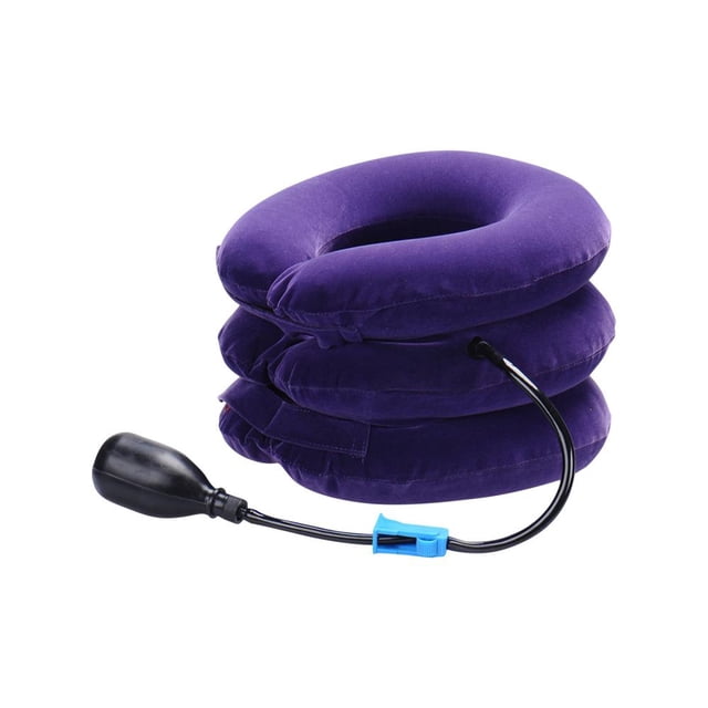 Feltree Inflatable Household Cervical Tractor Portable Three Layer Full Fleece