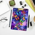 thumbnail image 6 of FMSHPON Colorful Butterfly Space Galaxy Clipboard Hardboard Wood Nursing Clip Board and Pull for Standard A4 Letter 13x9 inches, 6 of 7