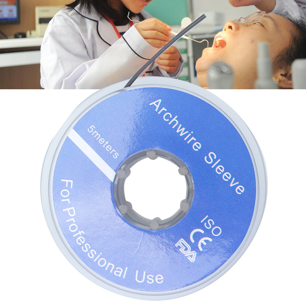 LYUMO Soft Dental Arch Wire Sleeve, 5m Professional Soft Dental Orthodontic Arch Wire Sleeves