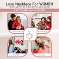 thumbnail image 5 of Valentines Day Gifts for Her - 925 Sterling Silver Rose Heart Initial Letter Pendant Necklace Jewelry Mothers Day Valentines Anniversary Birthday Gifts for Her Mom Wife Girlfriend, 5 of 10