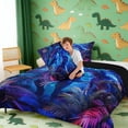 thumbnail image 4 of Erosebridal Tyrannosaurus Rex Queen Comforter Set for Kids Boys, Magicle Jungle Bedding Comforter Set, 4 of 6