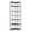 Brown, variant on 7-Tier Industrial Corner Bookshelf - 14 Open Shelves & Metal X-Frame - Adjustable Feet, Modern Freestanding Bookcase for Home Office, Living Room or Bedroom - Color: Brown