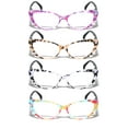 thumbnail image 3 of 4 Pairs Lot Women Cateye Mosaic Pattern Fashion Reading Glasses Reader +1.00, 3 of 4