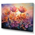 thumbnail image 2 of Designart "Sunset Glow Among Tulips I" Tulips Canvas Prints, 2 of 7