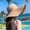 Khaki, variant on Korea Style Women Summer Hat Solid Plain Big Bow Wide Brim Sun Hat Ladies Floppy Beach Cap Hat Packable Female Straw Hat