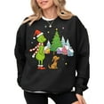 thumbnail image 2 of AKOLKOL Oversized Christmas Sweatshirt Women Tis The Season Christmas Shirt Xmas Tree Long Sleeve Fleece Pullover Tops, 2 of 6