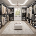 thumbnail image 4 of Homieasy 120'' Closet System with 2 Sets, 10FT Walk in Closet Organizer with 5 Drawers & 3 Hanging Rods, Reversible Wardrobe Closet with Shoe Racks & Storage Cabinet, for Bedroom, Closet, Black, 4 of 8