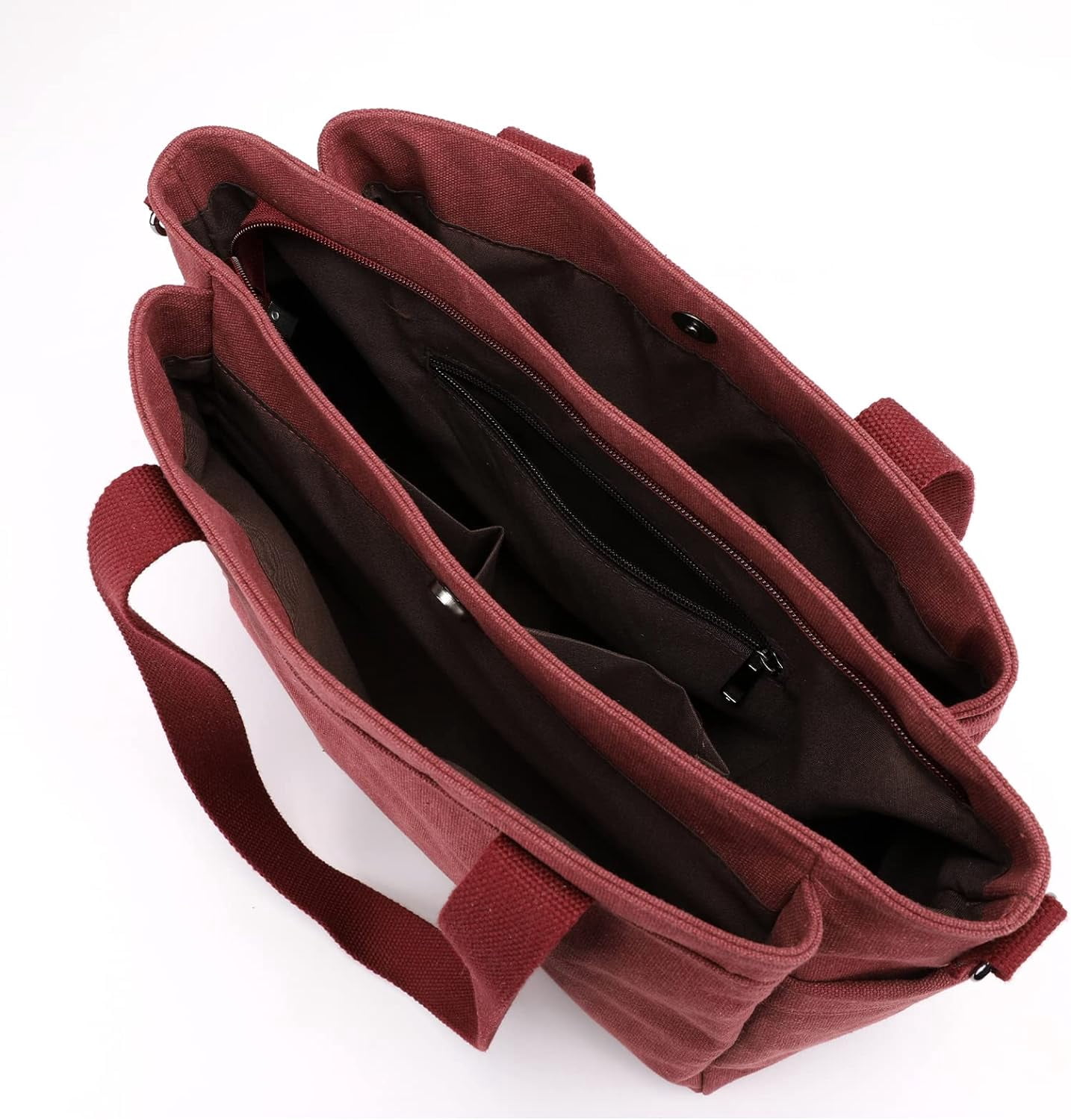 Hobo Handbags Canvas Crossbody Bags for Women, Multi Compartment Large Tote Purse for Work Travel