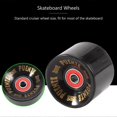 thumbnail image 5 of PUENTE 4Pcs/Set Cruiser Skateboard Wheels PU Wheels Long Board Cruiser Wheels with ABEC-9 Bearings, 5 of 5