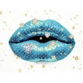 thumbnail image 3 of Blake, Madeline 18x15 Black Modern Framed Museum Art Print Titled - Luxury Lips Blue, 3 of 5