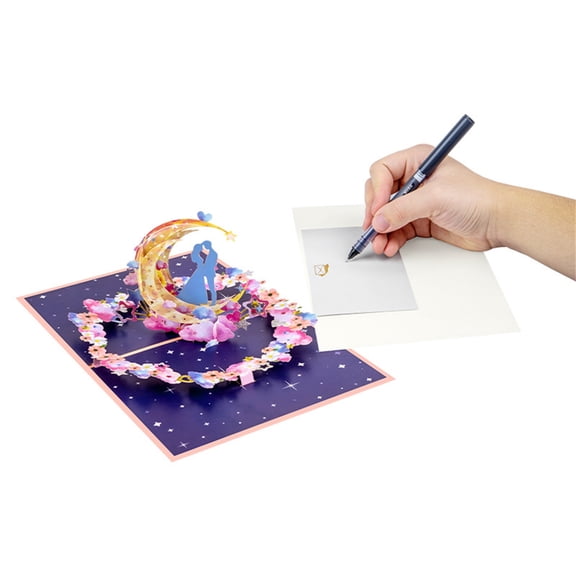 Valentine's Day Love 3D Pop-Up Greeting Card With Intricate 3D Details - 3D Pop-Up Structure, Love-Themed Artwork, Foldable For Easy Handling, Made With Quality Cardstock, Vibrant