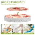 thumbnail image 3 of 3 Packs of Wood Pulp Cotton Dishwashing Sponge 3.54x2.56 Inch Dishwashing Sponge Household Cleaning Sponge Kitchen Utensils Clean Use Cartoon Red Maple Leaf, 3 of 7