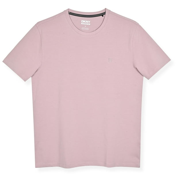 Camiseta DKNY de algodón suave con cuello redondo, corte clásico