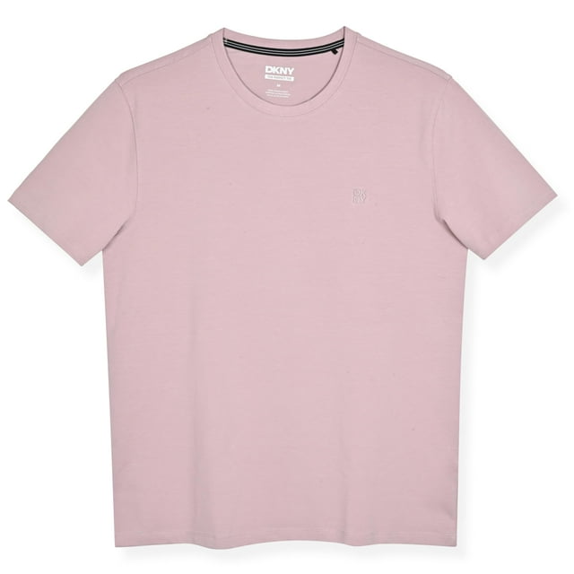 Camisa DKNY de algodón suave para hombre, cuello redondo, corte clásico