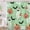 Green, variant on Cute Ghost Spider Web Pumpkin Shower Curtain,Kids Cartoon Style Decorative Bath Curtain,Pink Halloween Home Bathroom Decor Polyester Fabric Waterproof 72 x 84 Inches