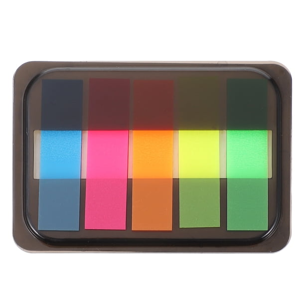 5 cajas Fluorescente Notas de notas adhesivas Notas Autoadhesivas Notas Memo Pads Index Pestañas