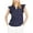 Blue - navy, variant on maison Jules Womens Polka Dot Pullover Blouse, Blue, XX-Small