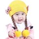thumbnail image 1 of Gorros para bebés recién nacidos, gorros pequeños bonitos, gorro para niñas, gorro de lana tejido cálido para otoño e invierno, para bebés de 6 a 18 meses (amarillo), 1 of 5