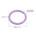 thumbnail image 2 of Uxcell 2.1x30mm Split Keychain Rings Flat Key Holder for Organization Purple, 48 Pack, 2 of 5