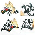 thumbnail image 3 of Sungmor Soporte de Manguera de Hierro Fundido, Mariposa Decorativa para Jardín y Jardín, Mayordomo de Manguera Montado en la Pared, Sostiene Tuberías de Agua, Estante, Colgador, Decoraciones de Pared, 3 of 10