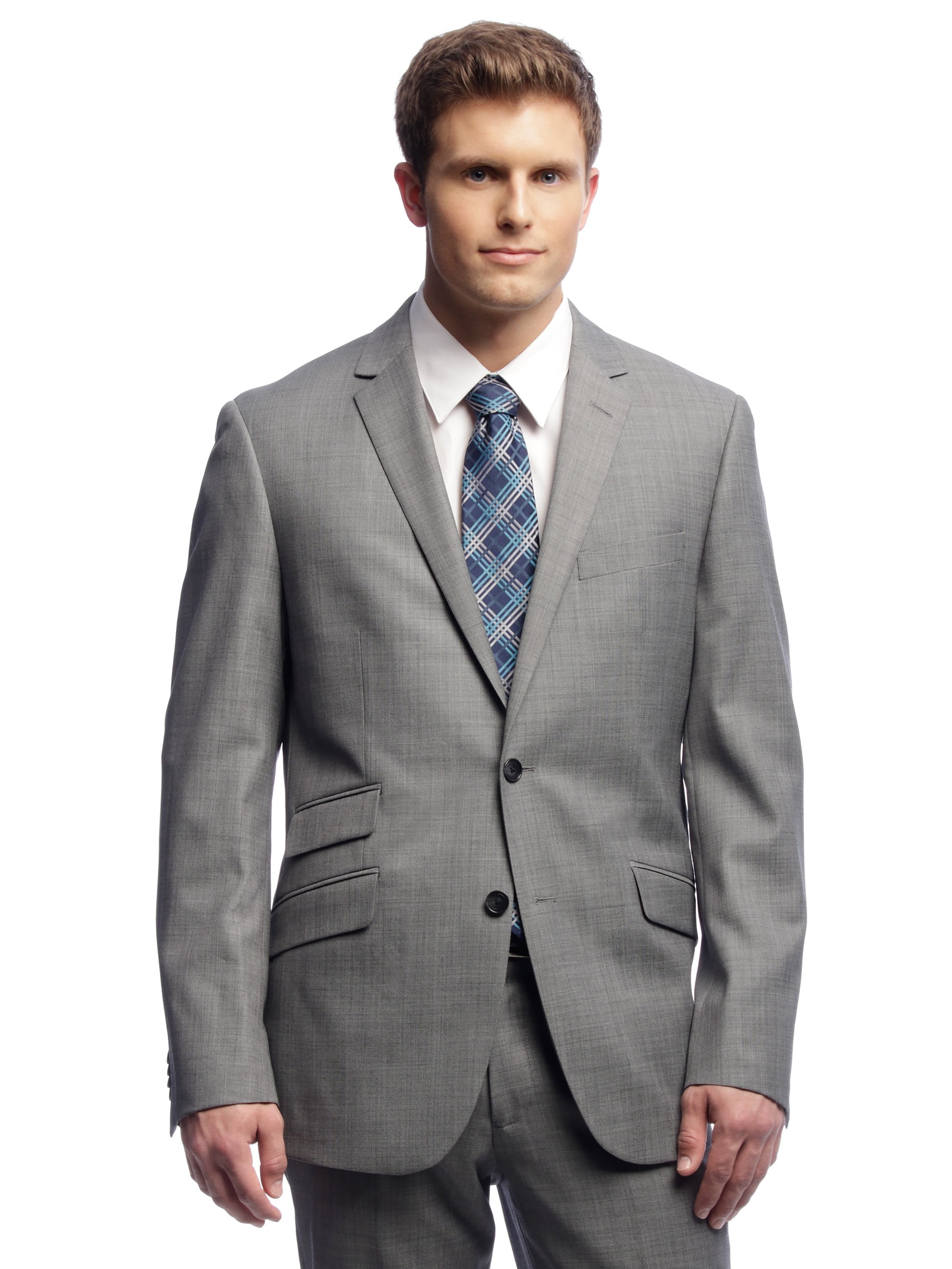 Kenneth Cole - Kenneth Cole New York Men's Trim Fit Grey Suit Separates ...