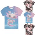 thumbnail image 4 of Boy Tops Size 7-8 Crewneck Graphic T-Shirts Back To School Short Sleeve T Shirts Loose Soft Gentleman Tops Preppy Clothes for Children, 4 of 4