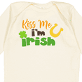 thumbnail image 4 of Inktastic Saint Patrick's Day, Clovers, Kiss Me I'm Irish Boys or Girls Long Sleeve Baby Bodysuit, 4 of 5