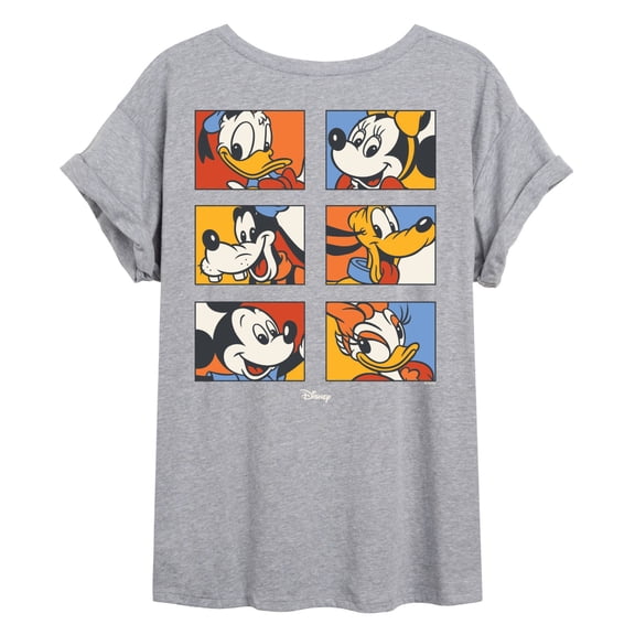 Disney - Vintage Disney Characters -Womens Oversized Graphic T-Shirt