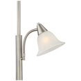 thumbnail image 5 of 360 Lighting Jordan Modern Torchiere Floor Lamp with Side Lights 71 1/2" Tall Brushed Nickel Alabaster Glass Shade for Living Room Reading Bedroom, 5 of 10