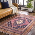 thumbnail image 2 of Surya Amelie AML-2347 24x35" Rectangle Chenille Rug in Burnt Orange/Bright Pink, 2 of 8