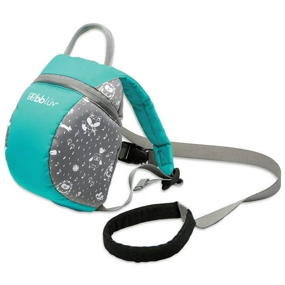 bbluv B0148A Pak Toddler Backpack with Adjustable Safety Reins - Aqua