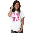 thumbnail image 5 of Camo Diva Cute Girly Hunting Season Women's Graphic T Shirt Tees Brisco Brands S, 5 of 6