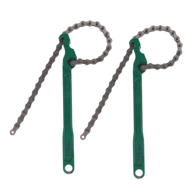 ADDHAT 2Ud Llave Para De Agua Y Aceite Cadena Pesada Con Antideslizante Verde
