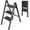 3 Step, variant on 3 Step Folding Step Stool - Lightweight Portable Aluminum Ladder for Adults, 330 Lbs Capacity, Anti-Slip Wide Pedal