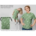 thumbnail image 6 of oneOone Silk Tabby Green Fabric Block Sewing Fabric By The Yard Printed Diy Clothing Sewing Supplies 42 Inch Wide, 6 of 6