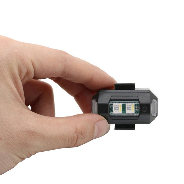 Luz LED 7 colores coche motocicleta RC Drone estroboscópico lámpara intermitente (pegatina) Sywqhk Accesorios para autos y motos