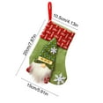 thumbnail image 3 of Fwttom Personalized Christmas Stockings, Christmas Stockings Bulk with White bearded Santa Claus Pattern, Linen Cartoons Stockings Christmas Decorations for Holiday Mantel & Party Decor, 3 of 6