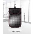 thumbnail image 5 of Protector de llavero – Paquete de 2 bolsas para llavero de bloqueo de señal para llavero de seguridad del coche bloqueador de señal antirrobo (paquete de 2, negro), 5 of 5