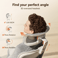 thumbnail image 6 of Sihoo B100 Pro Ergonomic Office Chair, Adaptive Elastic Lumbar & 4D Arms & 3D Ultra-Wide Headrest Mesh Chair, Teen, Breathable Home Office & Gaming, White, 6 of 14