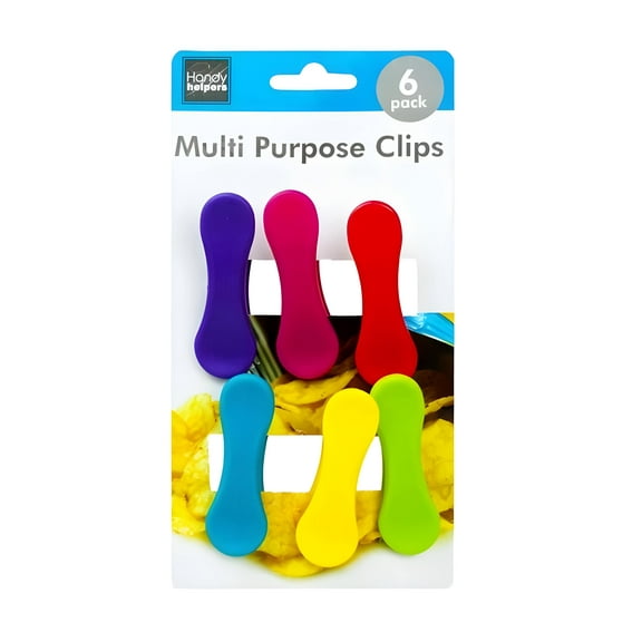 Handy Helpers 6 Piece Colorful Bag Clips