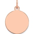 thumbnail image 1 of 14K Rose Gold Plain .027 Gauge Circular Engravable Disc Charm Made In United States xrm605/27, 1 of 4