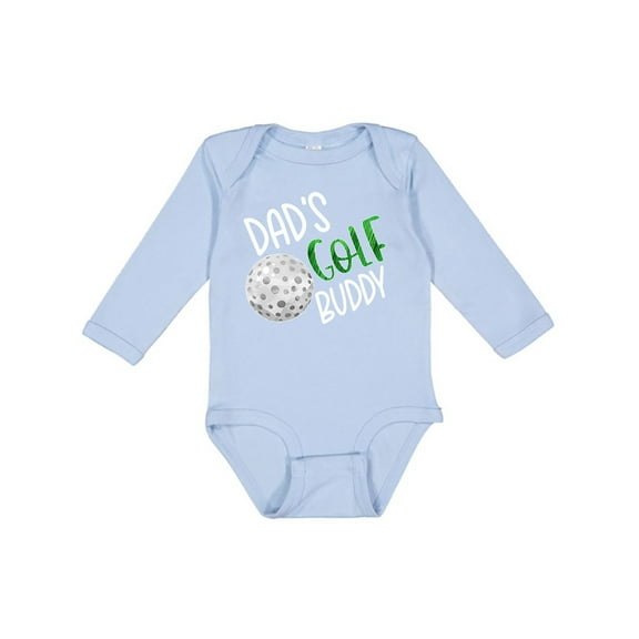 Inktastic Dad's Golf Buddy with Golf Ball Boys or Girls Long Sleeve Baby Bodysuit