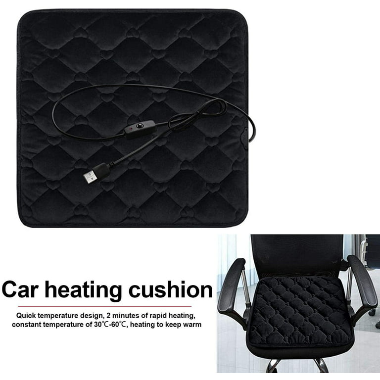 Usb Heated Seat Cushion For Car - 5v Electric Heating Pad, Nonslip
