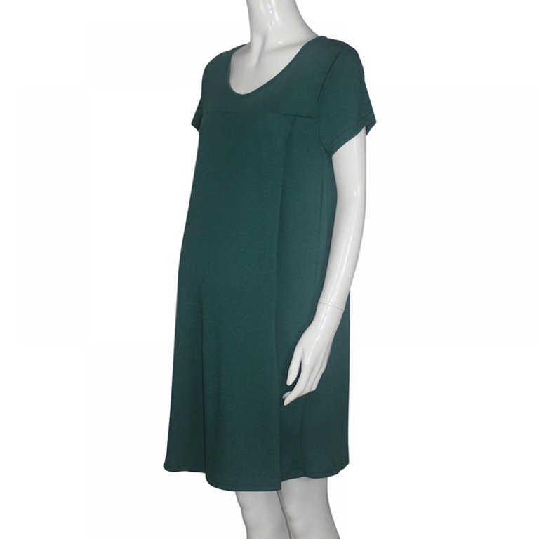 Xmarks Nursing Gown 3 in 1 Delivery/Labor/Nursing Nightgown Women Maternity  Hospital Gown Button Breastfeeding Sleepwear Green 2XL 