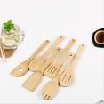thumbnail image 6 of Wooden Spatula Long Handle Flat Non-Stick Kitchen Cookware with Holes for Mixing and Cooking, Easy to Hang 11.8", 6 of 6
