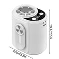 thumbnail image 3 of Klonfd Portable Neck Hanging Fan With Gel Pads Personal Wearable USB Desk Fan For Home Travel Outdoor, 3 of 5