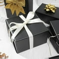 thumbnail image 3 of Firefly Hope 17 Inches X 9.84 Feet Black Matte Metallic Wrapping Paper, Solid Color for Birthdays, Weddings & DIY Bouquets, 3 of 5