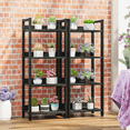 thumbnail image 5 of Satifur 4 Tier Ladder Bookcase with Removable Drawer Tall Standing Bookshelf,Black Oak, 5 of 6